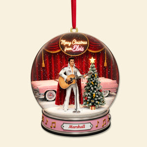 Snowball Singer Fans Ornament - Personalized Gifts For Fans Christmas Ornament 04KIMG041025-Homacus