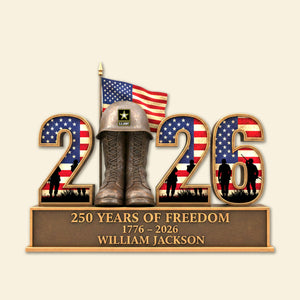 Veteran 2026 Acrylic Plaque - Personalized Gifts For Military Plaque 03OHMG131025