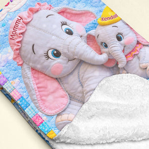 Mom's Love Blanket - Personalized Gifts For Mother 02humg240226