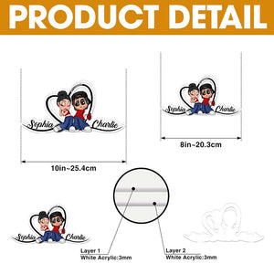 Personalized Gifts For Biker Couple Acrylic Light Box 03ohtn291025-Homacus
