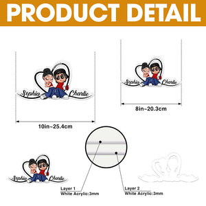(Printbelle) Personalized Gifts For here Custom Shape Acrylic Light Box Quote/Design Mã - Light Box - GoDuckee