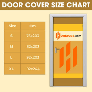 Fantasy World Door Cover - Personalized Gifts For Dino Lovers 04hyqn200825-Homacus