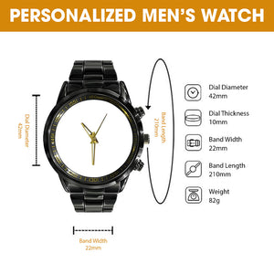(IRENE) Personalized Gifts For here - Personalized Men's Watch - MÃ-Homacus