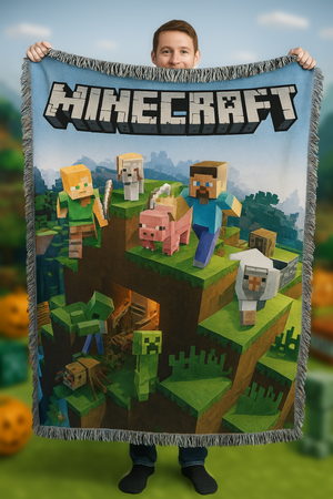 Pixel Builder Woven Blanket - Personalized Gift For Fans 122laxx180725