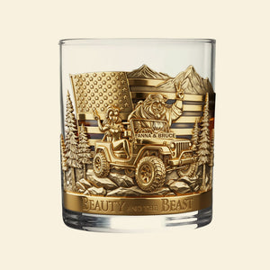 Fantastic Off-road Couple Drinking Glass - Personalized Gifts For Off-Road Lovers 01QHLU050925
