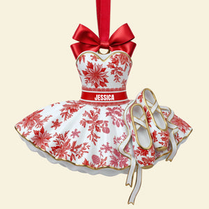Blooming Ballet Dress Ornament - Personalized Gifts For Ballerina 02PGLU111025