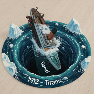 Personalized Stormy Sea Ship Adventure Doormat 10HYLU131125