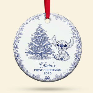 Baby's First Christmas Ceramic Ornament - Personalized Gifts For Baby 04PGLU300825