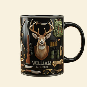 Hunting Black Coffee Mug - Personalized Gifts For Hunting Lovers 01kita171225