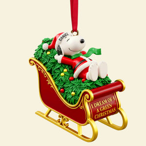 Chilling Sleigh Moment Ornament - Personalized Christmas Gifts For Stoners 08TOLU161025