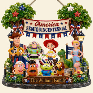 USA Family Acrylic Sign - Personalized Gifts For Family 02pata180626
