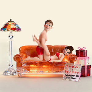 Cheeky Couple Acrylic Light Box - Personalized Anniversary Gift For Couple 07OHLU181225