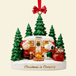 Warm Campfire Christmas Ornament - Personalized Gift For Campers 04PALU201025