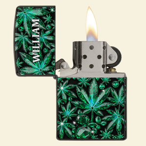 Crystal Leaf Lighter - Personalized Gifts For Stoners 02TOLU310725