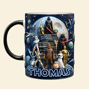 Cosmic Coffee Accent Mug - Personalized Gifts Cosmic Lovers 01huta060126