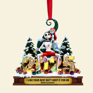 Cheeky Touch Couple Ornament - Personalized Gift For Couples 07OHLU121125