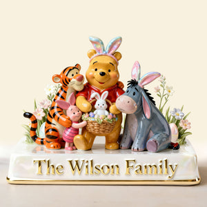 Happy Easter Family Acrylic Plaque - Personalized Gifts For Family 06PGLU030226