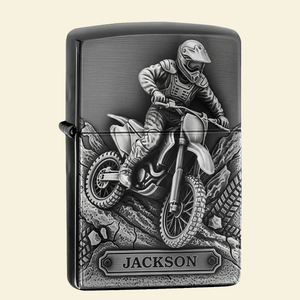 Mud Trail Rider Lighter - Personalized Gift For Motorcross Lovers 03NALU060825