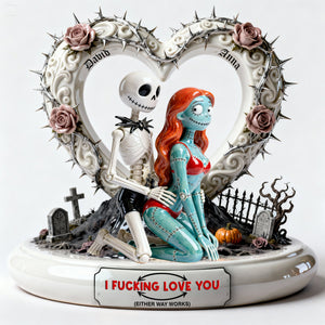 Cheeky Couple Acrylic Plaque - Personalized Gifts For Horror Couple Plaque 04OHLU291225