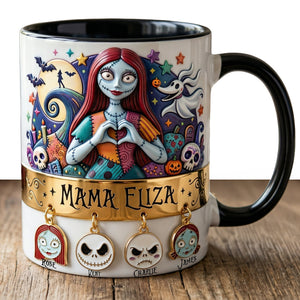 Spooky Mom and Kids Coffee Mug - Personalized Gifts For Mother 02palu030426