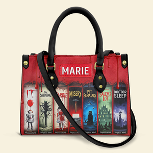 Creepy Stories Leather Bag - Personalized Halloween Gifts For Fans 04NALU130825