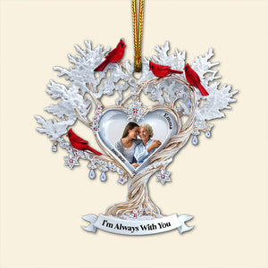 Cardinal Memory Custom Photo Ornament - Personalized Memorial Gift For Loved Ones 01TGLU180825