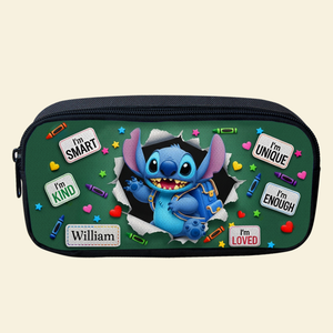 Cute Alien Ready For Class Pencil Case - Personalized Gifts For Kids 04TGLU300725