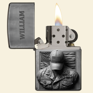 Patriot Veteran Lighter - Personalized Gift For Veteran 08HULU190725