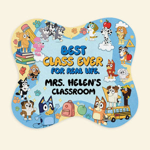 Best Class Ever Shape Doormat- Personalized Gifts For Teacher 02HULU020825