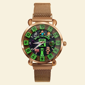 Fun Sandbox Game Mesh Straps Watch - Personalized Christmas Gifts For Game Lovers 05QHLU280725