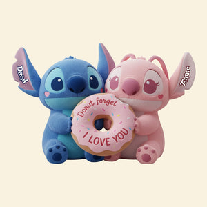 Adorable Tropical Duo Donut Pillow - Personalized Gifts For Couples 04PGLU251125