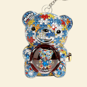 Mama Bear Autism Keychain - Personalized Gifts For Mom 02tgta050226