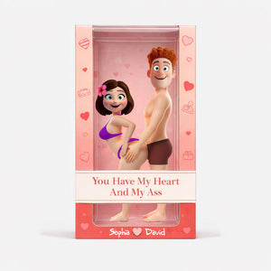 Cheeky Couple Acrylic Plaque - Personalized Gifts For Couple Valentine Plaque 07OHLU230126
