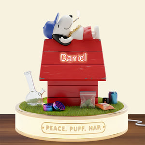 Roof-Top Chill Acrylic Light Box - Personalized Gifts For Stoners 08TOLU041125