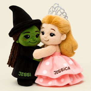 Bestie Hugs Shaped Pillow - Personalized Gift For Besties 02NALU281125