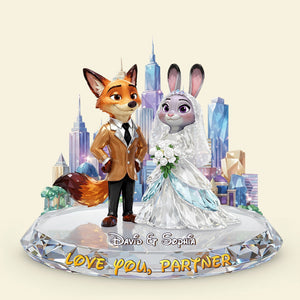 Love You Partner Acrylic Light Box - Personalized Gifts For Couple 02pglu021225