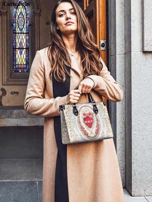 Catholight  Immaculate Heart of Mary Elegance Leather Bag