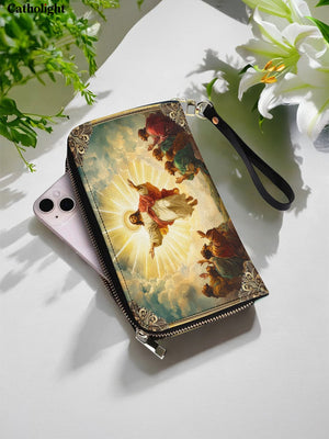 Catholight  The Glorious Ascension Leather Wallet Purse