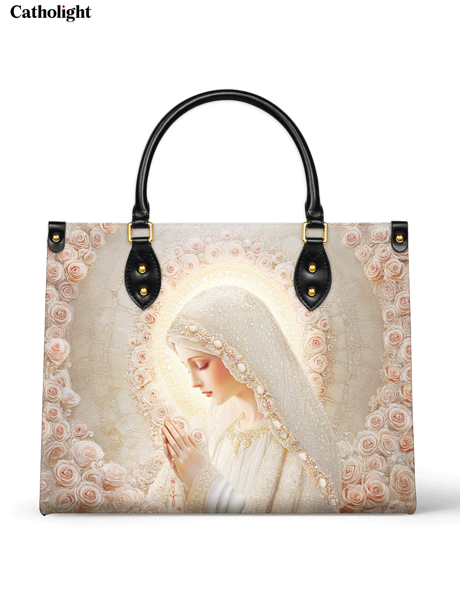 Catholight  Rose Halo Devotion Leather Bag