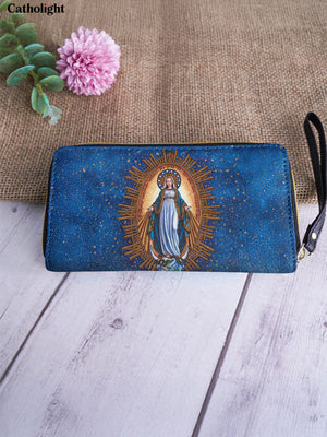 Catholight  The Immaculate Triumph Leather Wallet Purse