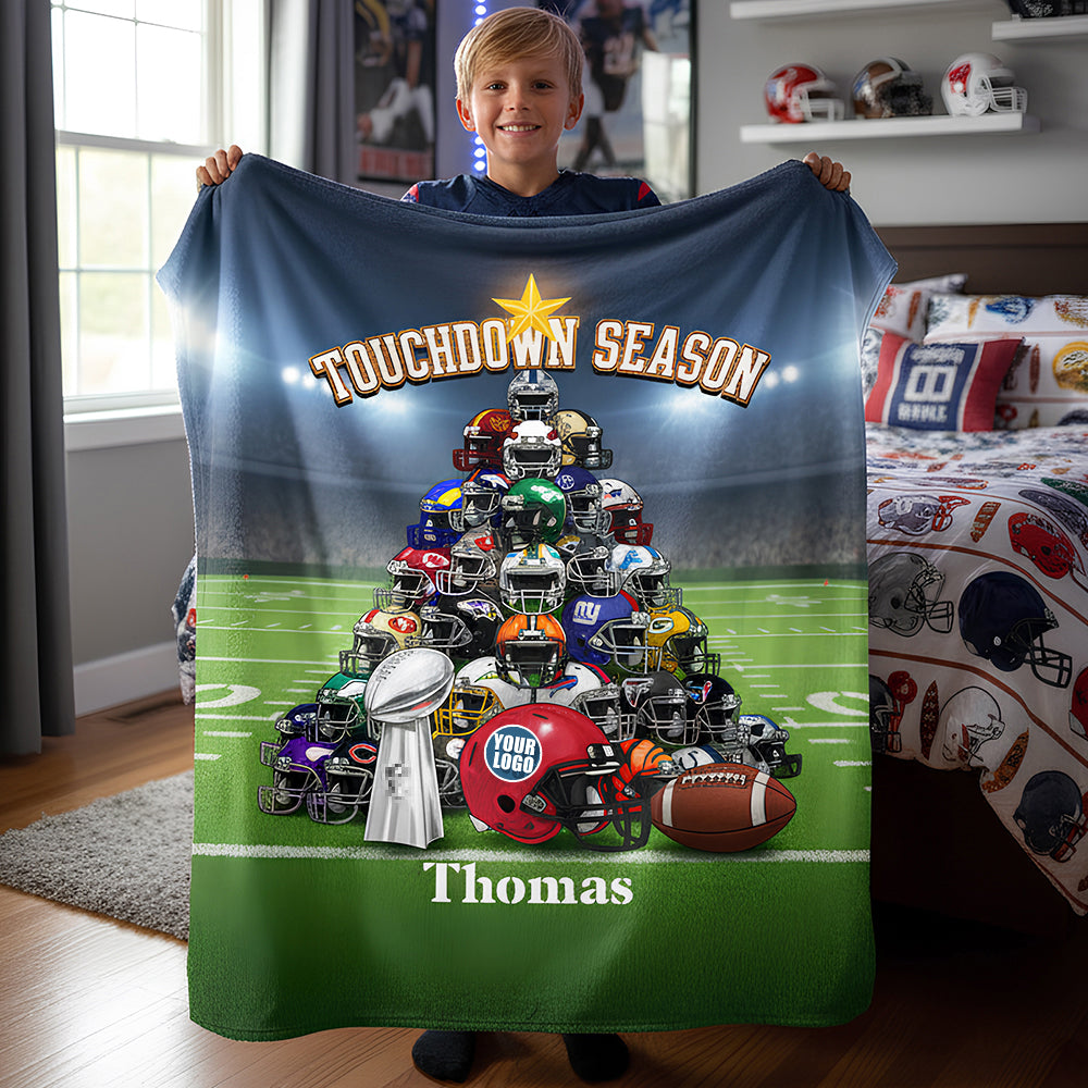 Touchdown Season Blanket Personalized Gifts For Fans 06HUDT071025