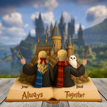 Wizard Couple Plaque - Personalized Gifts For Couple 01natn210525