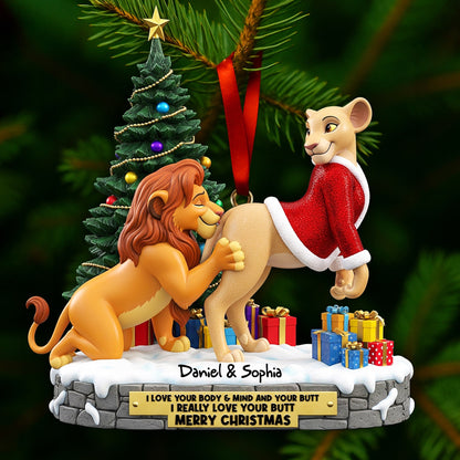 Naughty Wildland Couple Ornament - Personalized Gifts For Couple 06ohlu150925