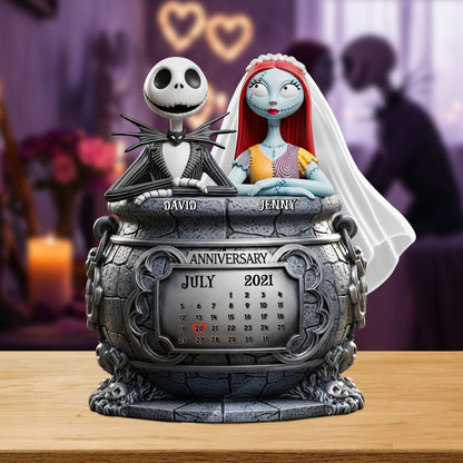 Skull Couple Personalized Anniversary Gifts For Couple Plaque 05totn140725