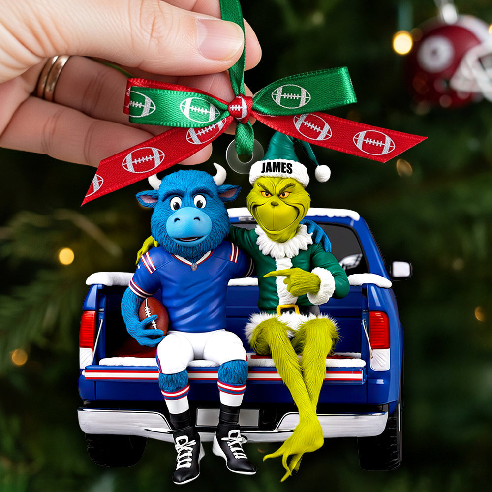 American Football Mascot Ornament - Personalized Gifts For Football Lovers 02ohdt100925