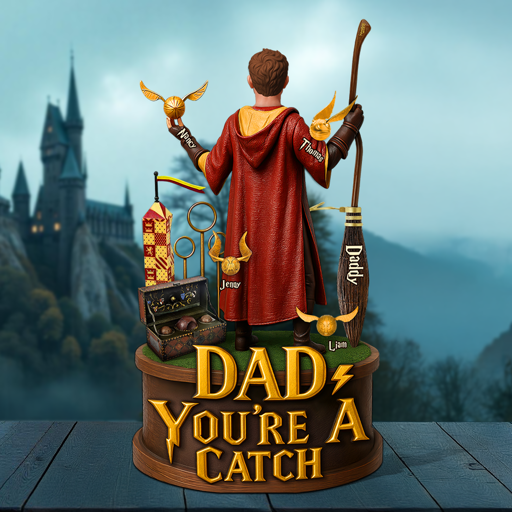 Wizard Dad Plaque - Personalized Gifts For Dad 05hupu230525