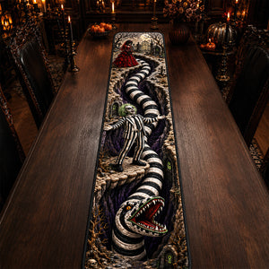 Creepy Sandworm Table Runner - Personalized Gift For Horror Lovers 06HADT180826