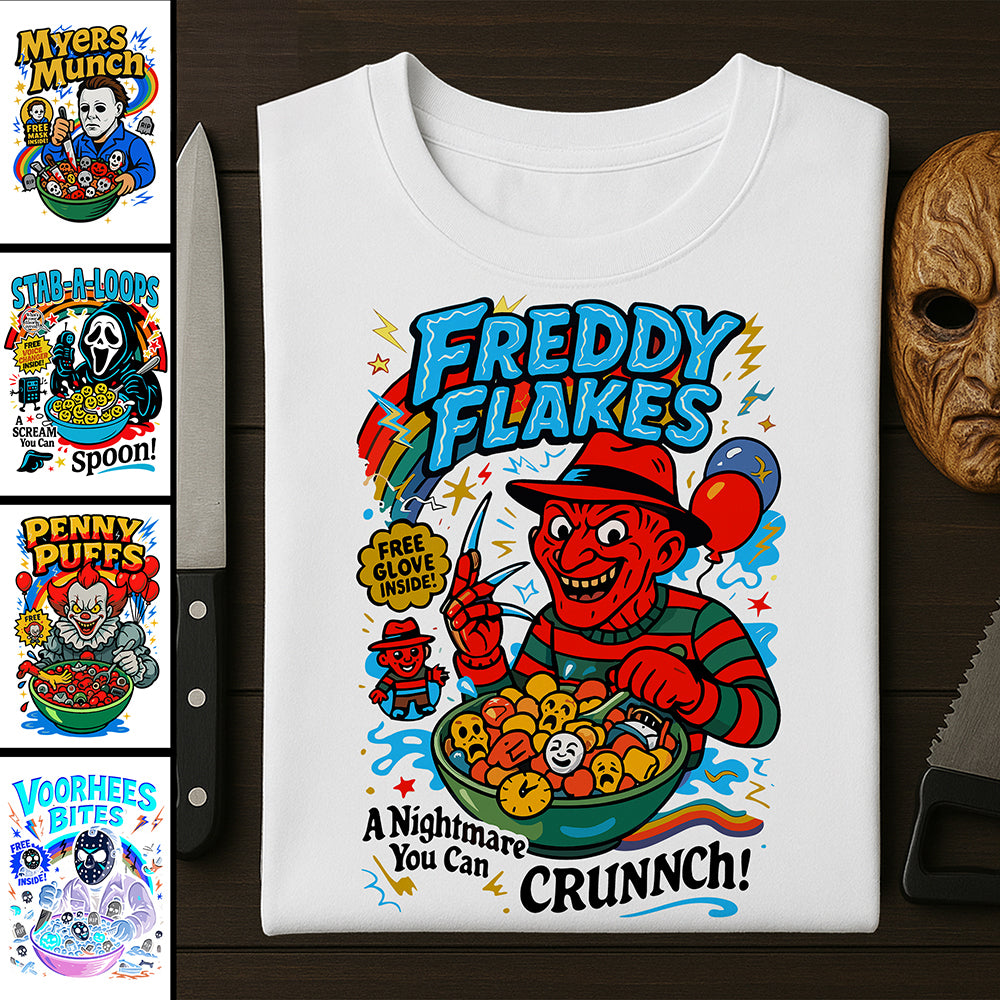 Slasher Loops Shirt – Horror Breakfast Series Gift For Horror Fans 56laxx180725