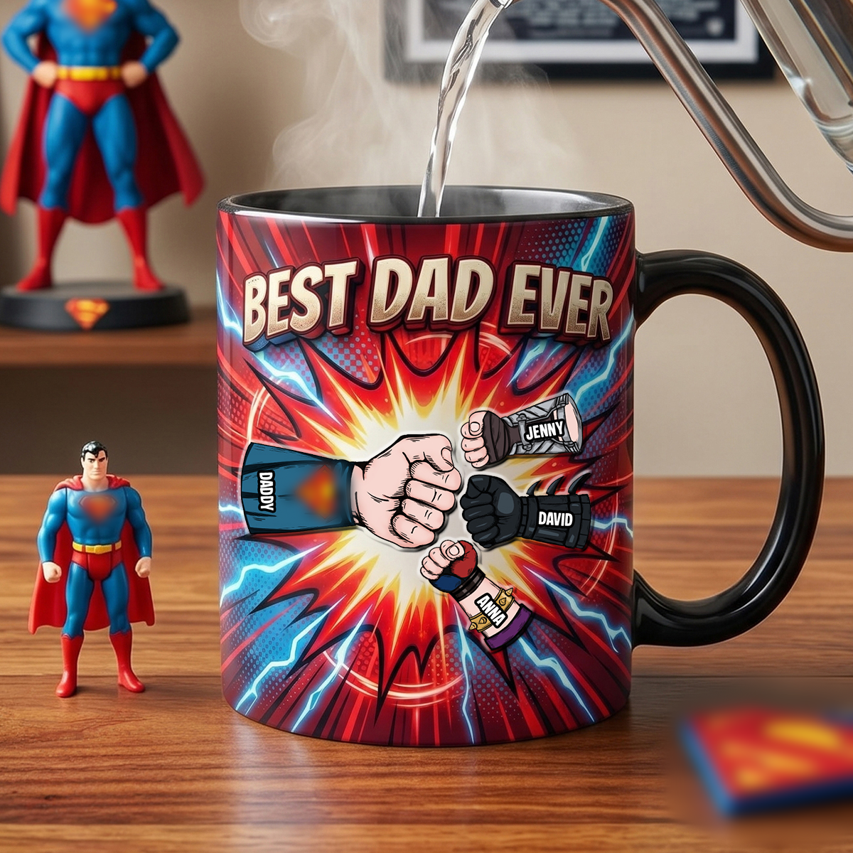 Best Dad Ever Magic Coffee Mug - Personalized Gifts For Dads 03NATN160426