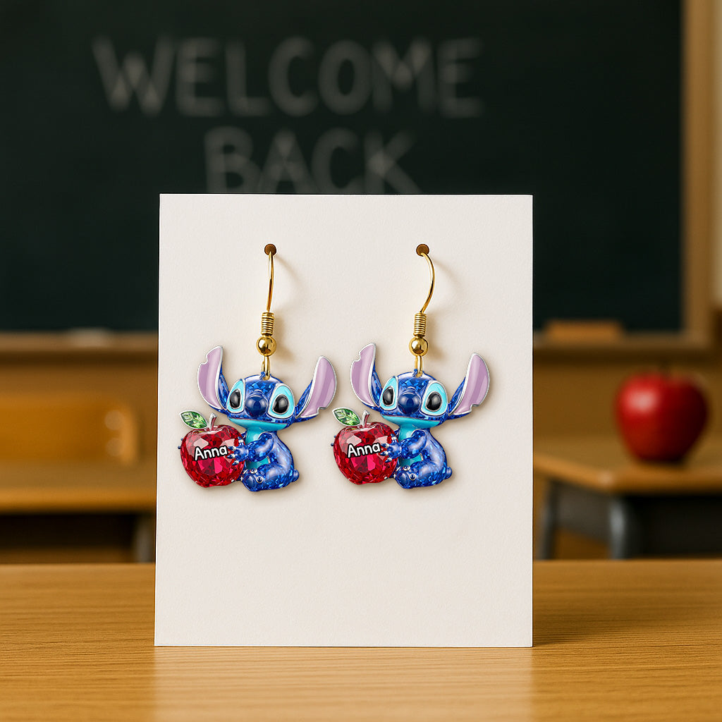 Blue Alien Teacher Earrings - Personalized Gifts For Teachers 02pgmg160725